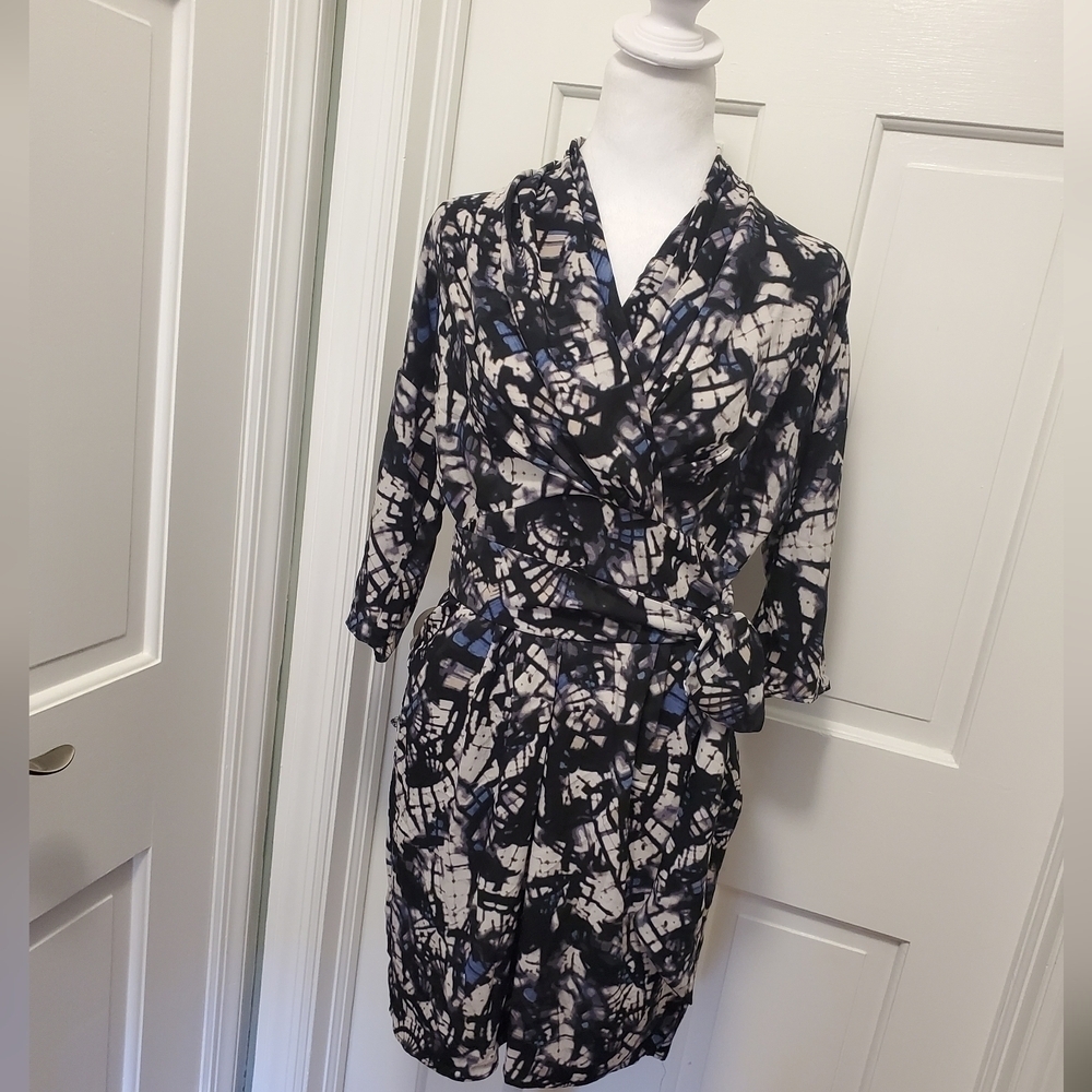 NWT Catherine Malandrino DesigNation Dress Charmeuse Surplice Sz 8 Retail $68